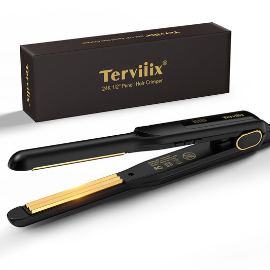 Terviiix 1/2" Pencil Titanium Crimping Iron