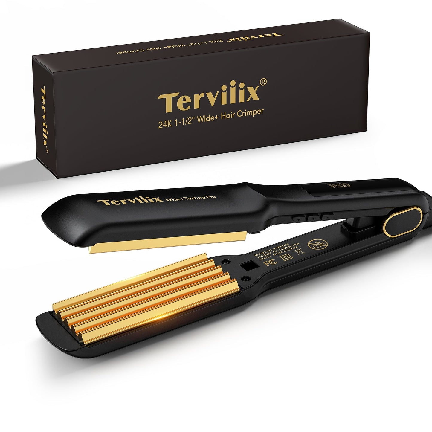 Terviiix 1.5" Professional Titanium Crimping Iron